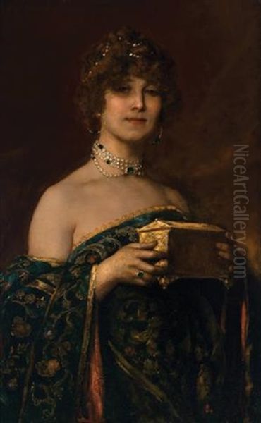Lady With A Jewel Box (prima Donna Marguerite In "jewel Song" Of Gounod's 'faust - view 1