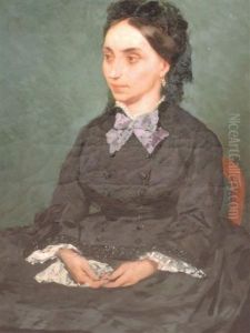 Portrait De La Tante De L'artiste by Jean Joseph Benjamin Constant