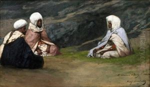 La Discussion by Jean Joseph Benjamin Constant