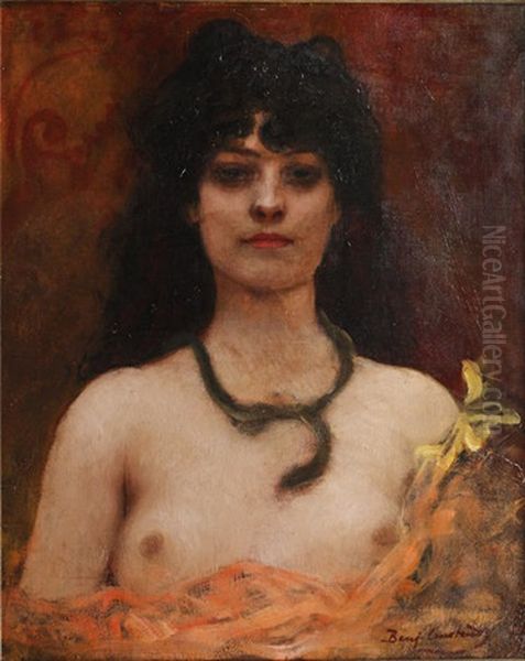 Orientalist Portrait Of A Nude Lady - view 1
