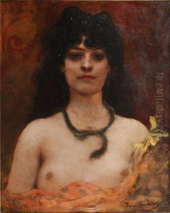 Orientalist Portrait Of A Nude Lady