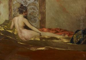 Odalisque by Jean Joseph Benjamin Constant