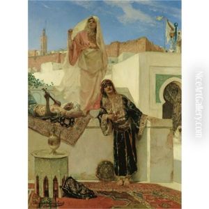 A La Terrasse by Jean Joseph Benjamin Constant