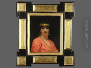 Portrait Einer Jungen Dame In Orientalischer Kleidung