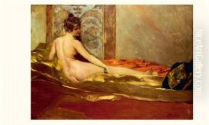 Odalisque by Jean Joseph Benjamin Constant