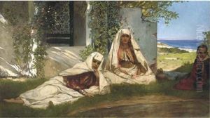 Moroccan Women, Tangiers by Jean Joseph Benjamin Constant