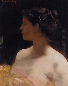 A L'opera by Jean Joseph Benjamin Constant