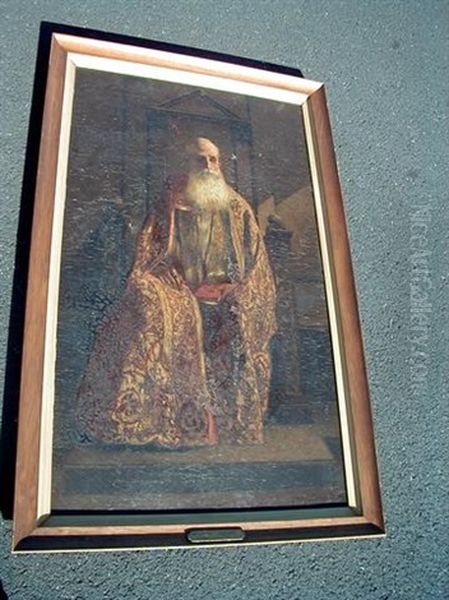 Portrait Of A Bishop Seated With A Prayer Book - view 1