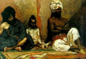 Arabes Assis by Jean Joseph Benjamin Constant