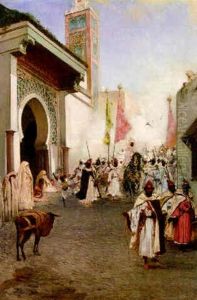 A Procession In An Arab Town by Jean Joseph Benjamin Constant
