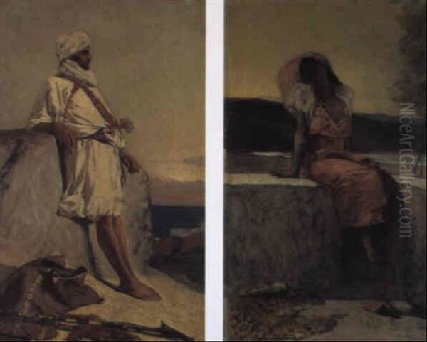 A Resting Arab Warrior - view 1