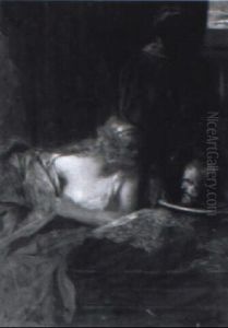 Salome And The Head Of St. John The Baptist by Jean Joseph Benjamin Constant