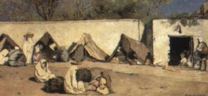 A North African Village by Jean Joseph Benjamin Constant