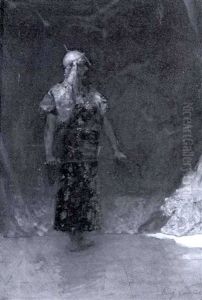 Orientalischer Haremsw,chter by Jean Joseph Benjamin Constant