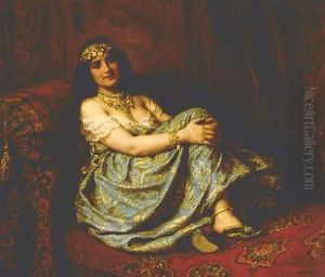 A Harem Beauty by Jean Joseph Benjamin Constant