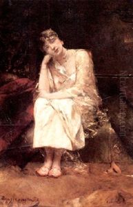 Contemplation by Jean Joseph Benjamin Constant