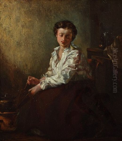 Jeune Fille Au Soufflet - view 1
