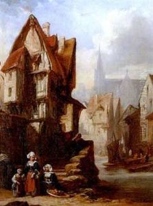 Ansicht Eines Franzosischen Stadtchens Ansicht Eines Franzosischen Stadtchens