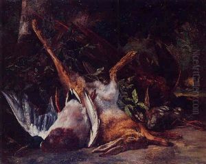 Nature Morte Aux Canards, Lievre Et Faisan