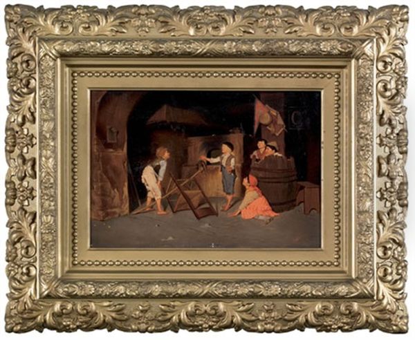 Scene Of Children Playing Blind Man's Bluff - view 1