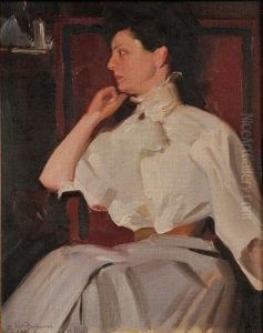 Portait De Femme by Virgilio Constantini