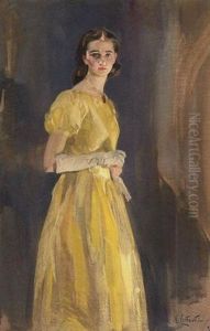 Portrait De Melle Bardy by Virgilio Constantini