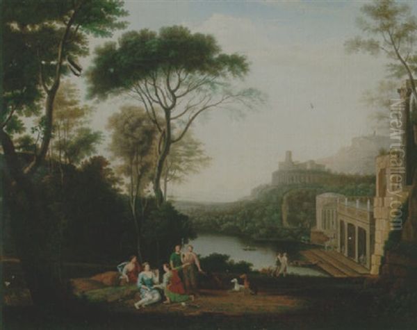 A Classical Landscape With Egeria Mourning Over Numa - view 1