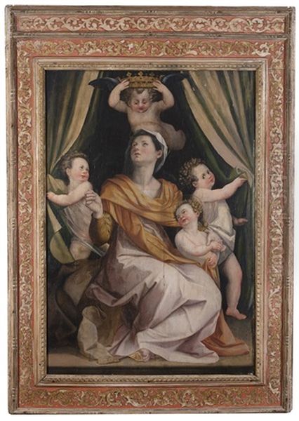 Madonna Col Bambino E Angeli - view 1