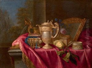 Nature Morte Au Citron, Aiguillere Et Coffret A Bijoux by Meiffren Conte