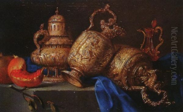 Nature Morte Aux Pieces D'orfevrerie - view 1