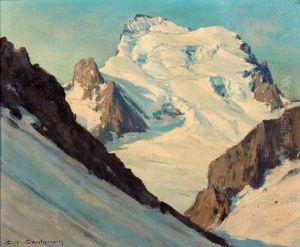 Les Ecrins Enneiges by Charles Henry Contencin