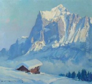 Le Wetterhorn by Charles Henry Contencin