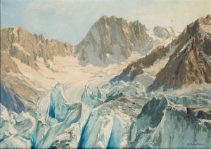La Mer De Glace by Charles Henry Contencin