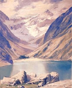Le Lac Lauvitel by Charles Henry Contencin