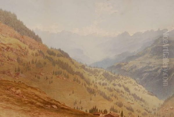 Extensive Alpine Mountain Landscape - view 1