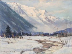Vallee De Chamonix Et Mont Blanc by Charles Henry Contencin