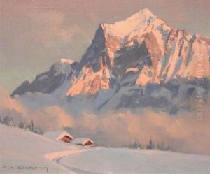 Le Wetterhorn by Charles Henry Contencin
