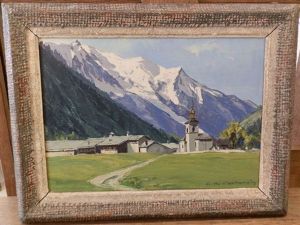 Argentiere Et Le Mont Blanc by Charles Henry Contencin