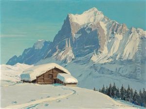 Hiver A Grindelwald by Charles Henry Contencin