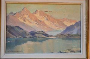 Le Lac Blanc Et Le Chardonnet by Charles Henry Contencin