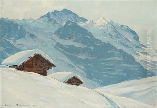 Le Jungfrau, Vue De La Petite Sheidegg - view 1