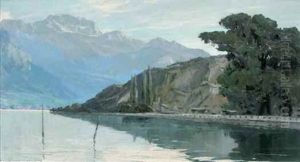 Le Lac D'annecy Et La Tournette