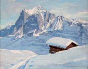 Le Wetterhorn by Charles Henry Contencin