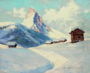 Le Cervin En Hiver