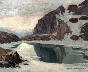 Lac De Montagne (le Lac Lerie?) by Charles Henry Contencin