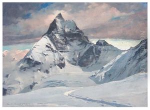 Face Ouest Du Cervin by Charles Henry Contencin