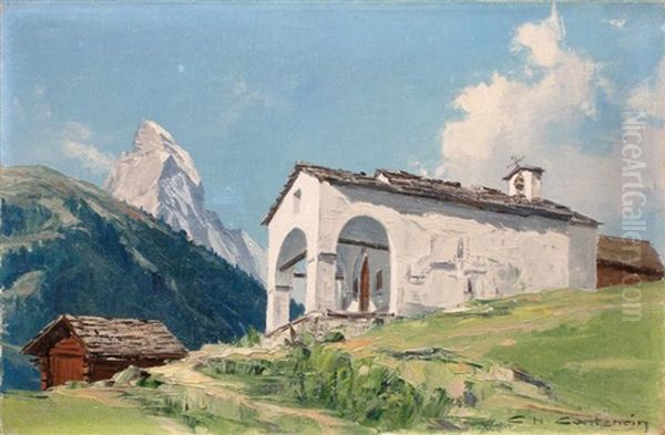 Chapelle Du Platten Et Le Cervin - view 1