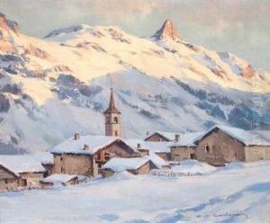 Soir D'hiver A Tignes