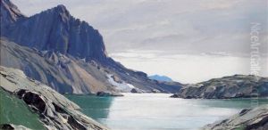 Lac Cornu - Environs De Chamonix by Charles Henry Contencin