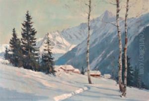 Vallee Enneigee by Charles Henry Contencin